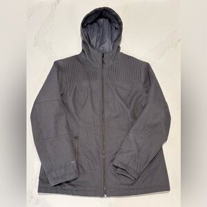 Firefly Hooded Winter Ski Zip Jacket - Dark Gray XL